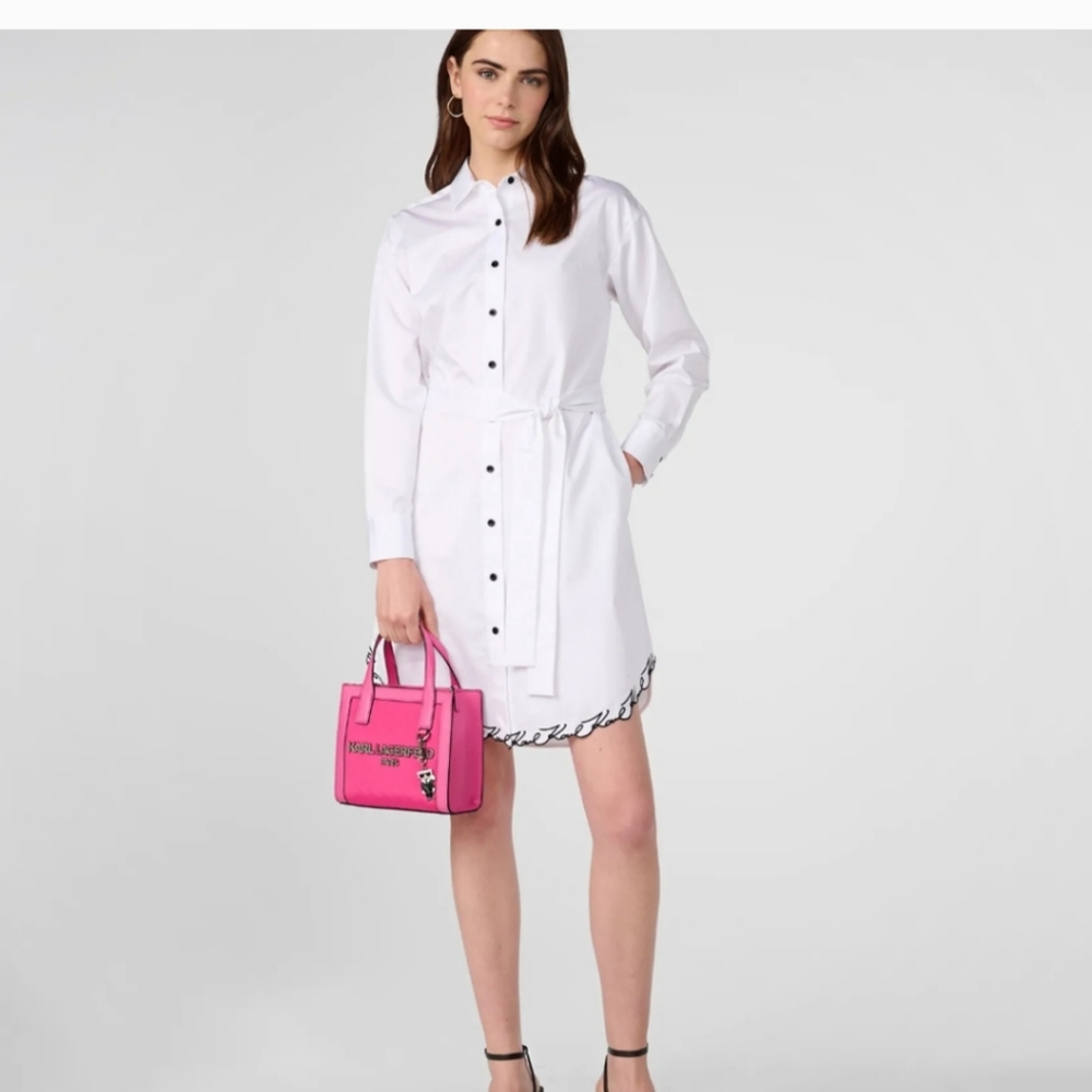 NWT KARL LAGERFELD NOUVEAU SMALL NEOPRENE TOTE - Picture 4 of 4